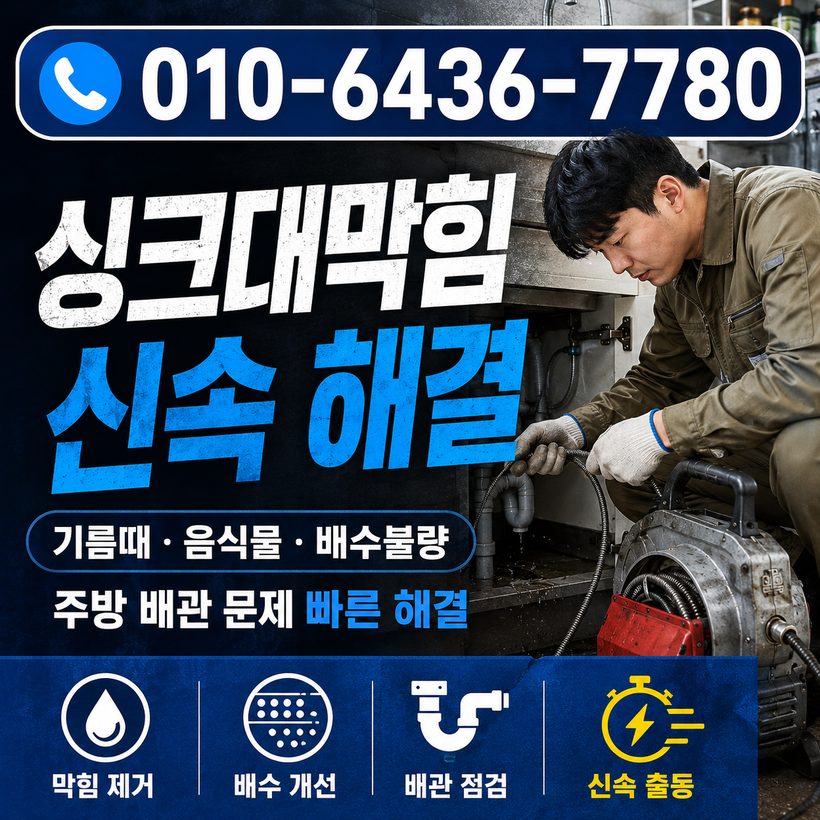 도산면 지역 세면대막힘 관련 이미지