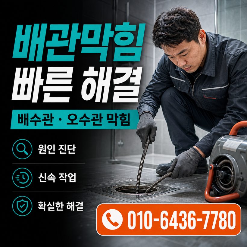 명석면 하수구막힘 빠른출동 1