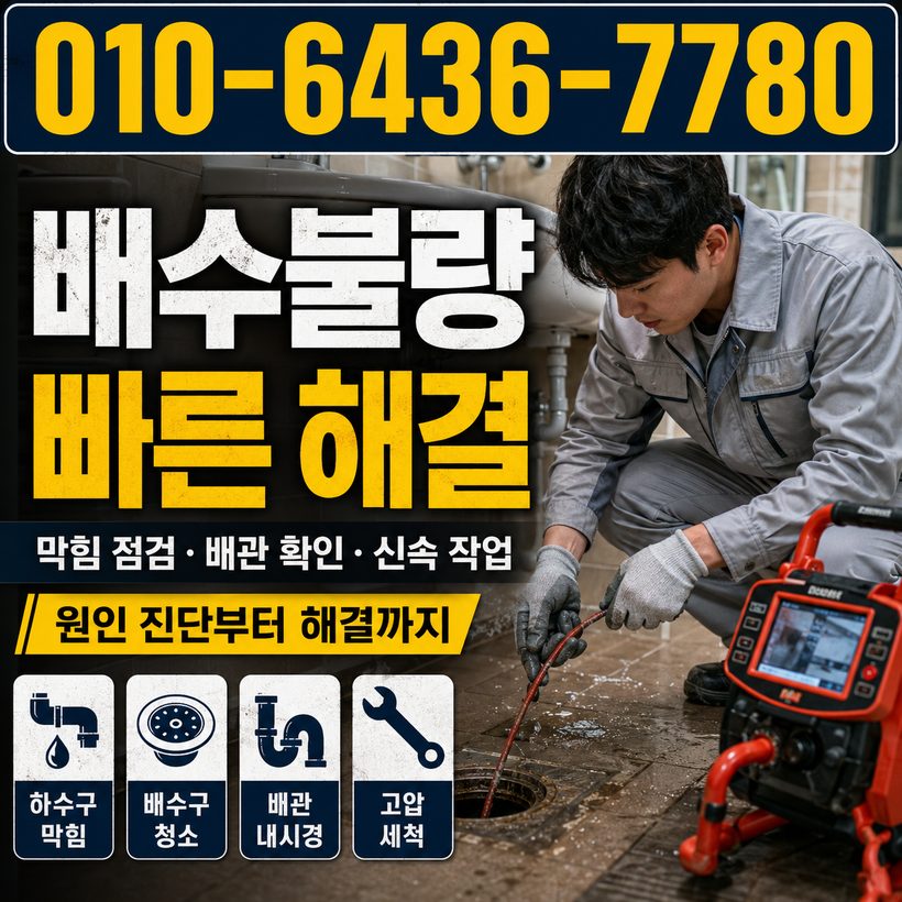 상평동 하수구막힘 빠른출동 5