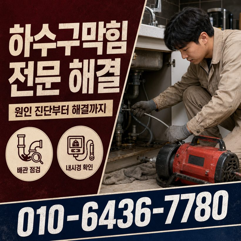 원동면 하수구막힘 빠른출동 4